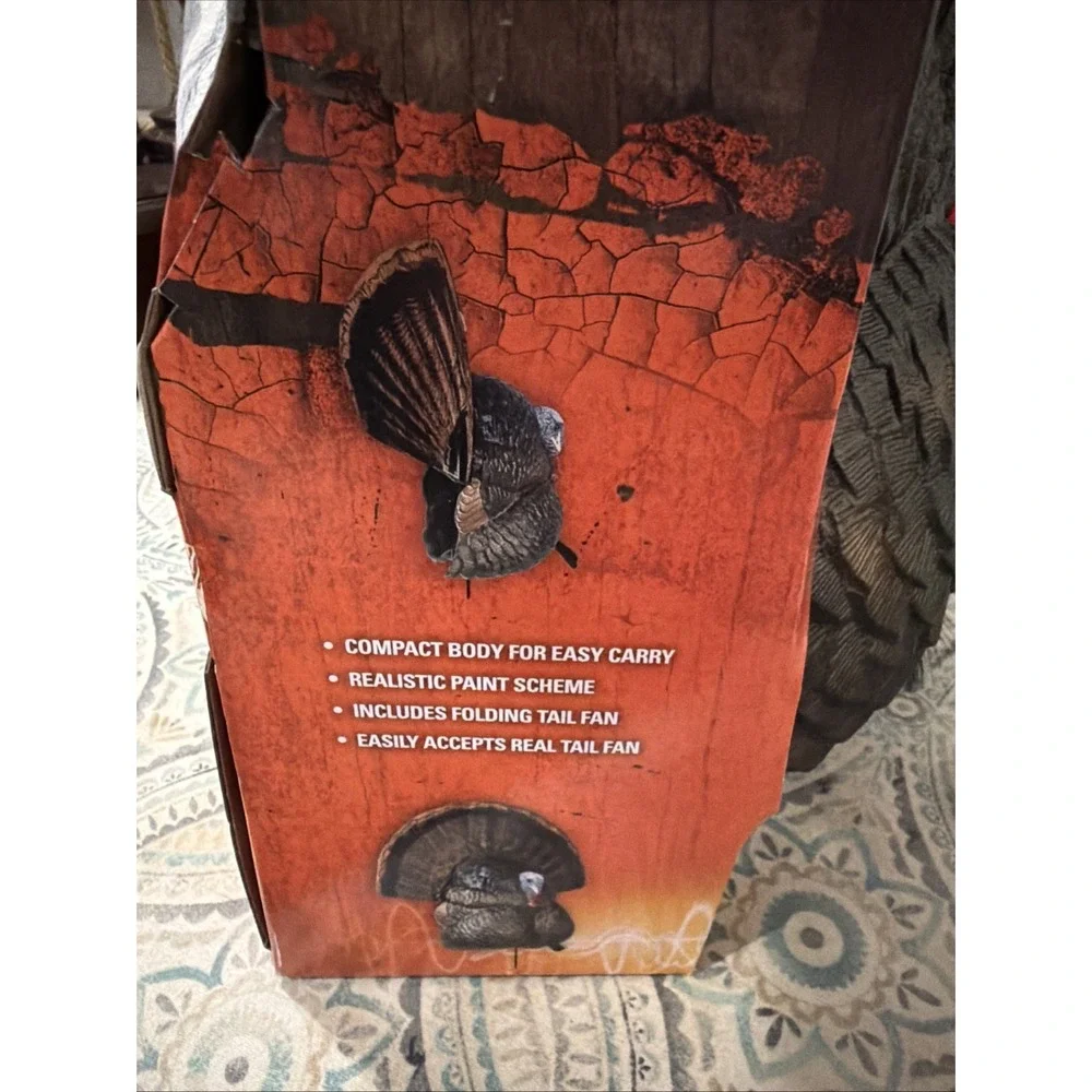 Flextone Thunder Creeper Full Strut Portable Turkey Decoy Hunting Outdoor
